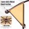 Costway Patio 10FT Hanging Offset Umbrella 32 LED Lights Sand Bag Outdoor Cross Base Beige/Turquoise/Dark Gray/Wine/Coffee/Navy